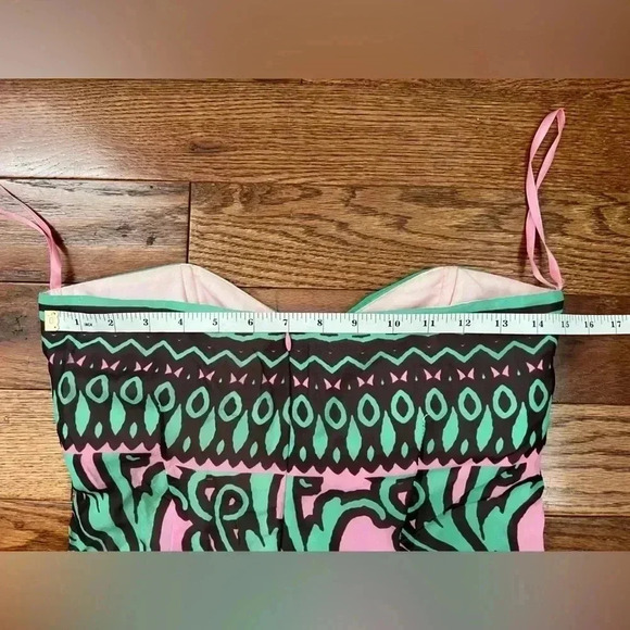 MILLY OF NEW YORK SILK STRAPLESS MAXI DRESS SZ 2 - Picture 8 of 14